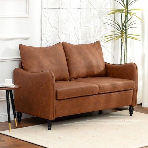 Homcom two seater sofa - two-seater, modern