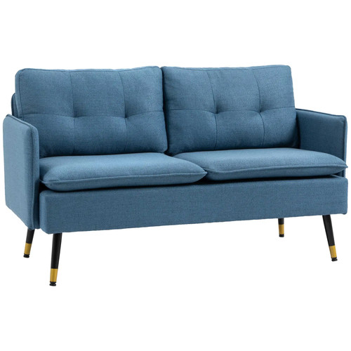 Modern two seater sofa button - modern,