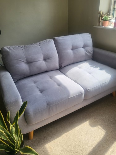 Gray two seater sofa - two,