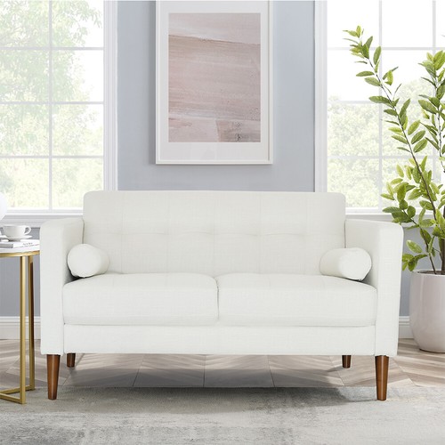 Beige fabric sofa two - beige,