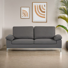 Modern Two Seater Sofa Grey