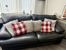 Leather Sofa (Black) Two