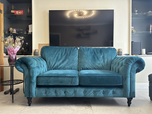 Teal velvet - (blue, green)