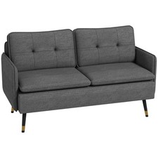 HOMCOM Modern Upholstered Two