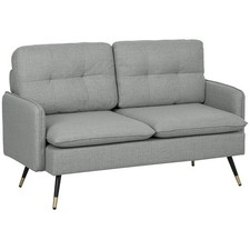 HOMCOM Modern Upholstered Two