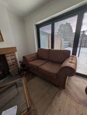 Leather faux two seater spfa