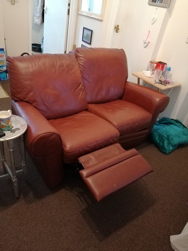 Leather recliner sofa two - leather,